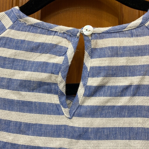 NWT Maisie Striped Blue and White Short Sleeve Dress - Picture 7 of 8